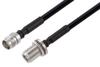 2.2-5 Female to N Female Bulkhead Low PIM Cable 100 CM Length Using 1/4 inch Superflexible Coax - PE3C8066-100CM - Pasternack
