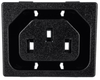 IEC 60320 C13 Snap-in AC Power Outlet with Solder Terminals -- 716W-X2/01 - Image