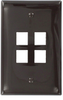 QuickPort Wallplates - 41091-4BN - Leviton Manufacturing