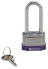 Purple Key Retaining Steel Padlock - 123275 - Brady Corporation