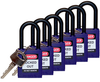 Purple Nylon Shackle Safety Padlocks - 123349 - Brady Corporation