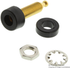 Banana Jack, 15A, Turret, Black; Gender Pomona - 77B2284 - Newark, An Avnet Company