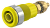 4Mm Banana Jack, Panel Mount, 32A, 1 Kv, Yellow Rohs Compliant Staubli -- 40AH1759