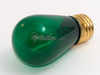 11 Watt, 130 Volt S14 Transparent Green Sign/Indicator Bulb -- B701411 - Image