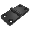 Surface Mount Hinge, 60 mm  size, with Mounting Holes, Zinc Alloy, Powder Coated, Black - EH-7A-6V12-50 - Southco