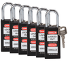 Black Long Body Safety Padlocks - 123428 - Brady Corporation