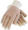 PIP 38-720 Brown/White Small Cotton Work & General Purpose Gloves - Nitrile Dotted Both Sides Coating - 8.9 in Length - 616314-18336 - 616314-18336 - R. S. Hughes Company, Inc.