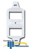 Siemon Duplex Mounting Frame - 4 Angled MAX Modules - MX-E4A-02 - TelephoneStuff.com