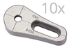 Slotted Base Pack, 0.68 in. Range Single Slot, Stainless Steel, Qty 10 - B-05A-PK - Newport MKS