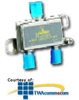 Leviton DSS 2-Way Splitter, Gold Plated, Carded Unit Pack - 40867 - TelephoneStuff.com