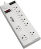 8-Outlet Surge Protector with DSL/Phone Line/Modem Surge Protection – 3150 Joules, 6 ft. Cord -- TLP806TELTAA - Image