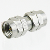 1.85mm Male (Plug) to 1.85mm Male (Plug) Adapter, Passivated Stainless Steel Body, High Temp, 1.35 VSWR -- SM3938 - Image