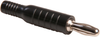 Banana Plug, 15A, Crimp/solder, Black; Gender Pomona - 55X2240 - Newark, An Avnet Company