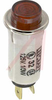 Indicator,Pnl-Mnt;Press Fit;Red;1/2 in.;125 V;1/3 W;Nickel Plated Brass;6 in. - 70214065 - Allied Electronics, Inc.