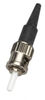 Fiber Optic Connector, Ceramic Ferrule, ST® Multimode Simplex, 126-&mu;m/0.9-mm - FOT203-R2 - Visual Sound, Inc.