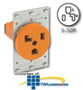 Leviton 30Amp Isolated Ground Flush Mount Receptacle -- 5371-IG - Image