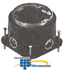 Hubbell One Gang Cast Iron Floor Box - B2437 - TelephoneStuff.com