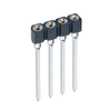 4 Pos. Female SIL Vertical Wire Wrap IC Strip -- D01-9950442 - Image