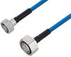 Plenum Snap-On 4.3-10 Male to 7/16 DIN Male Low PIM Cable 12 Inch Length Using SPP-250-LLPL Coax Using Times Microwave Parts - PE3C6184-12 - Pasternack