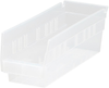 Economy 4 Shelf Bin, Clear; Bin Colour Quantum Storage - 42AC5797 - Newark, An Avnet Company