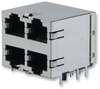 Cat5 Rj45 Modular Jack, 8 Position, 4 Port; Modular Connector Type Amp - Te Connectivity - 93K4369 - Newark, An Avnet Company