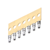 Female Vertical Throughboard Ø0.50mm Contact, 7 per carrier - D01-9840701 - Harwin Plc