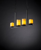 CNDL-8778-14-AMBR-MBLK Island/Pool Table-Pillar Candle - 497899 - Capital Lighting, Inc.