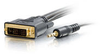 10ft Pro Series DVI-D + 3.5mm CL2 M/M Single Link Digital Video Cable -- 2102-41241-010 - Image