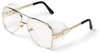 Engineer Safety Glasses - Aviator w/ sideshields > FRAME - Gold > LENS - Clear > UOM - Each - 61110 - State Safety & Compliance