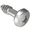 Fast Lead Screw, Medium Size, Phillips Recess, 9.5mm  Max. Outer Panel, Steel, Zinc Plate, Bright chromate, plus sealer - 12-P-609 - Southco