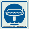 Brady Bradyglo B-347 Polyester / Polystyrene Square Green IMO Evacuation Sign - 6 in Width x 6 in Height - Glow in the Dark - 59342 - 754476-59342 - R. S. Hughes Company, Inc.