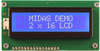 Lcd Display, Cob, 16 X 2, Blue Stn, 3.3V Rohs Compliant Midas - 56AJ9985 - Newark, An Avnet Company