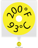 SL200F 93C TEMPERATURE SENSOR LABEL - SL200F - Telatemp Corporation