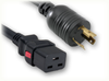 LOCKING NEMA L6-20P to IEC-60320-C19 AUTO-LOCK HOME // Power Cords // Auto-Lock® Power Cords // High Voltage/High Current Auto-Lock® - Locking Blade - 5084.072AL - Quail Electronics