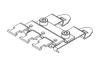 EMC Clamp Assembly for TS35 Rail, Pluggable- with Integrated Strain Relief - 38105 - icotek Corp