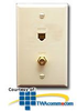 ICC Wall Plate with IDC - CAT 5e and CATV - ICRDS0F5 - TelephoneStuff.com