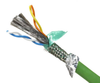 DataMax Extreme Profinet Cat 5e, Hi Flex, AWM 2463 - 22 AWG, 2 pair, shielded, TPE, Green -- 5924 - Image
