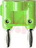 Double Banana Plug, Nickel plated, Green - 70197202 - Allied Electronics, Inc.
