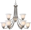 1260-9 PW Mid. Chandeliers-Glass Up - 693286 - Capital Lighting, Inc.
