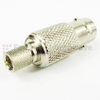 10-32 Male (plug) to BNC Female (Jack) Adapter, Nickel Plated Brass Body, High Temp, 1.2 VSWR -- SM2407 - Image