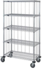 3 Sided Cart, 5 Wire Shelves; Height Quantum Storage - 42AC5086 - Newark, An Avnet Company