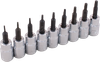 9 Pieces Torx® Head Socket Set - 25709 - Gray Tools Canada Inc.