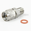 3.5mm Female (Jack) to 2.4mm Male (Plug) Adapter, Passivated Stainless Steel Body, High Temp, 1.2 VSWR -- SM3067 - Image