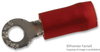 Terminal, Ring Tongue, #4, Crimp, Red; Stud Size - Metric Abb - Thomas & Betts - 65F719 - Newark, An Avnet Company