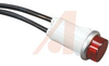Indicator,Pnl-Mnt;Neon;Red;0.500 In;105-125 VAC;Lens,High Hat;22AWG Wire Leads - 70118212 - Allied Electronics, Inc.