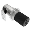 Push-to-Close Latch, Small Size, Key Locking, Zinc Alloy, Powder Coat, Black - 93-10-202-50 - Southco