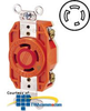 Leviton 30 AMP, 480V, V-0-MAX Single Flush Receptacle with.. -- 2730-IG - Image