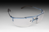 3M Metaliks 11532-10000-20 Polycarbonate Standard Safety Glasses Clear Lens - Blue Metal Frame - Half Frame - 078371-62374 - 078371-62374 - R. S. Hughes Company, Inc.