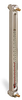 Aluminum Liquid Level Gage with Card Thermometer and Shut-off, 12” Centerline, Back Mount 1/2