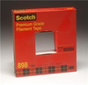 3M Scotch 898 Clear Filament Strapping Tape - 12 mm Width x 55 m Length - 6.6 mil Thick - 06893 - 051131-06893 - R. S. Hughes Company, Inc.